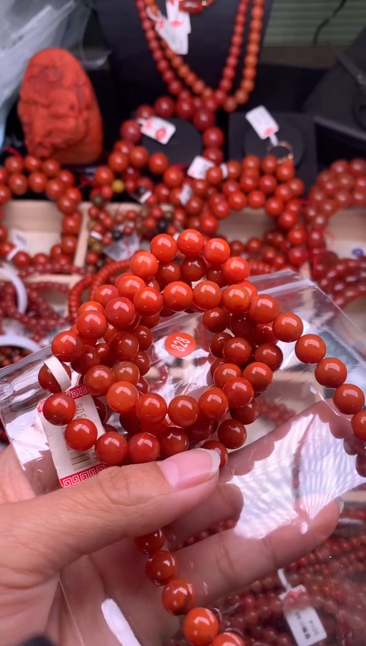 【闪购商品】南红玛瑙珠宝奇石合金828-8