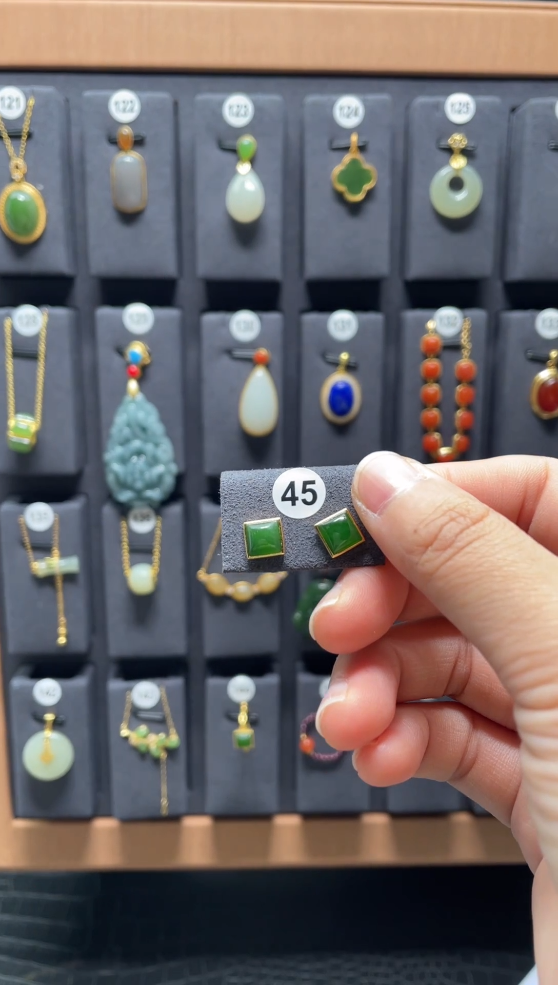 【闪购商品】和田玉耳饰银S925镶嵌0043