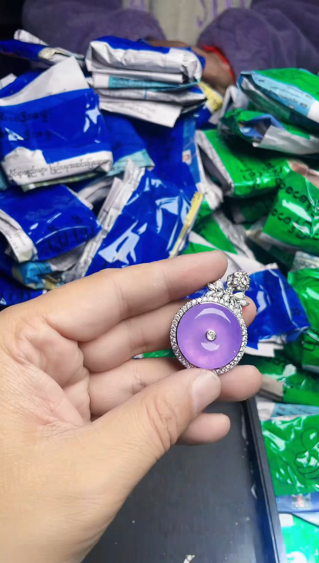 强子收货--所见即所得--多样性发货--紫色平安扣