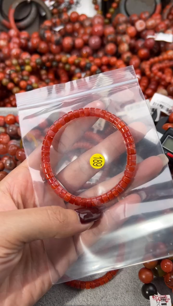 未镶嵌手串南红玛瑙5+
