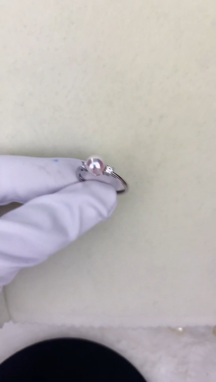 银S925镶嵌DA海水珍珠 GD037 戒指