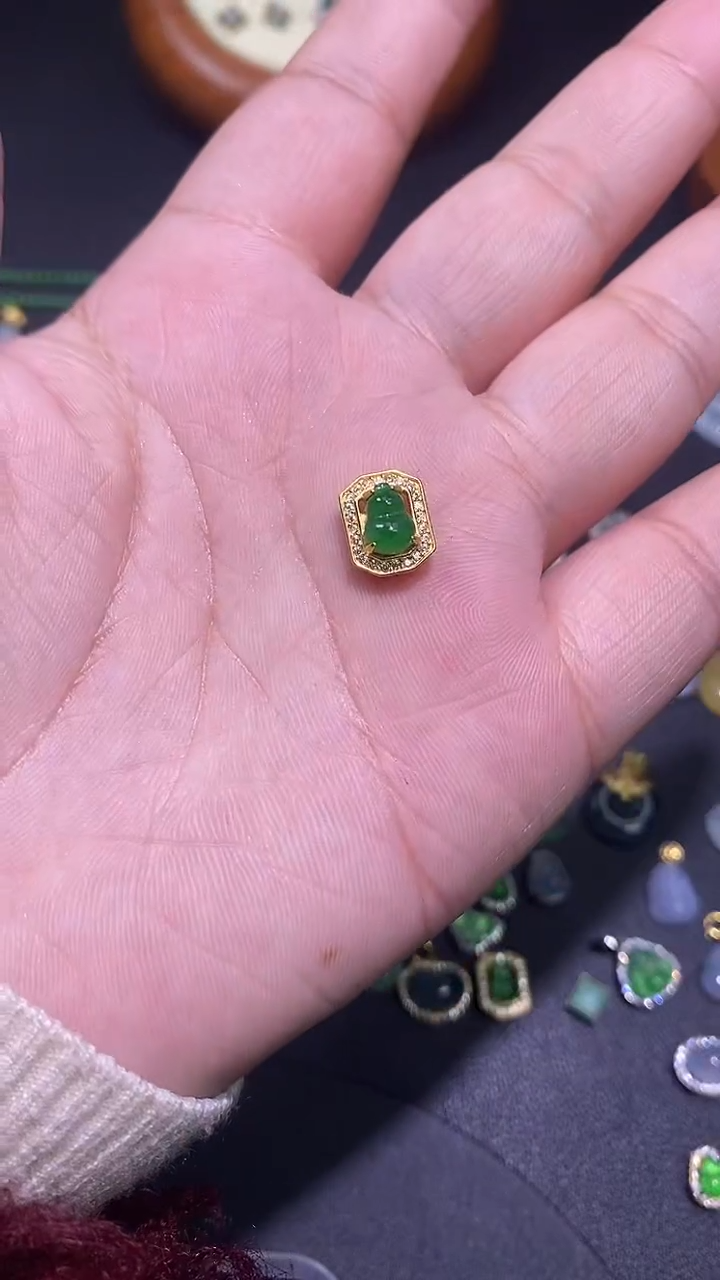 【闪购商品】翡翠吊坠(不含链)银S925镶嵌1