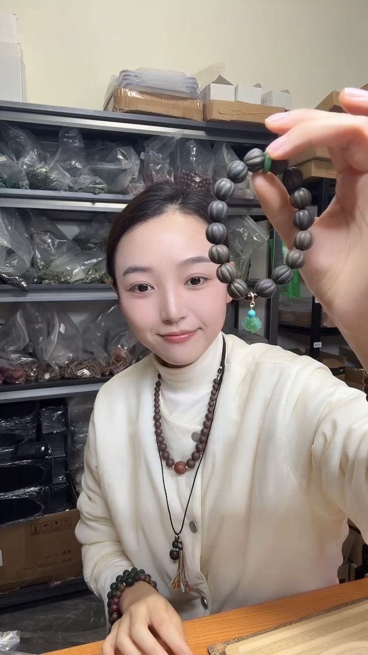 泥塑尼木藏香1.3瓜珠单圈