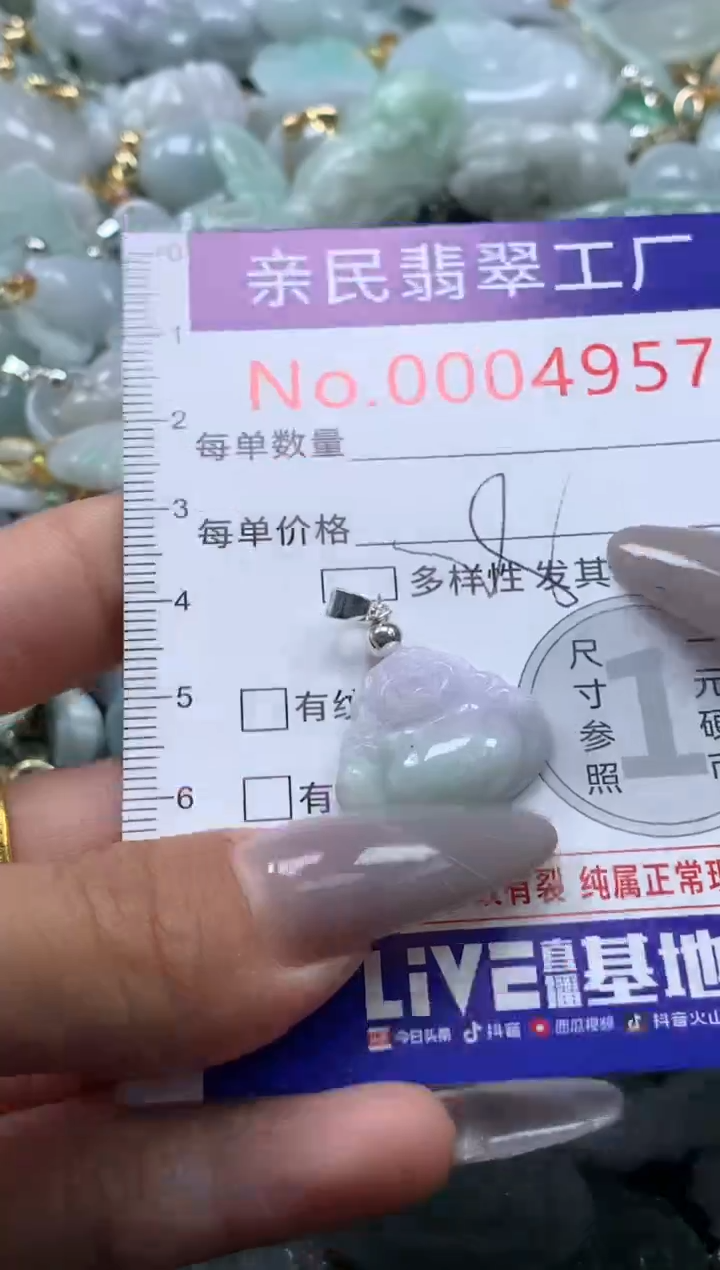 颈饰未镶嵌翡翠4957