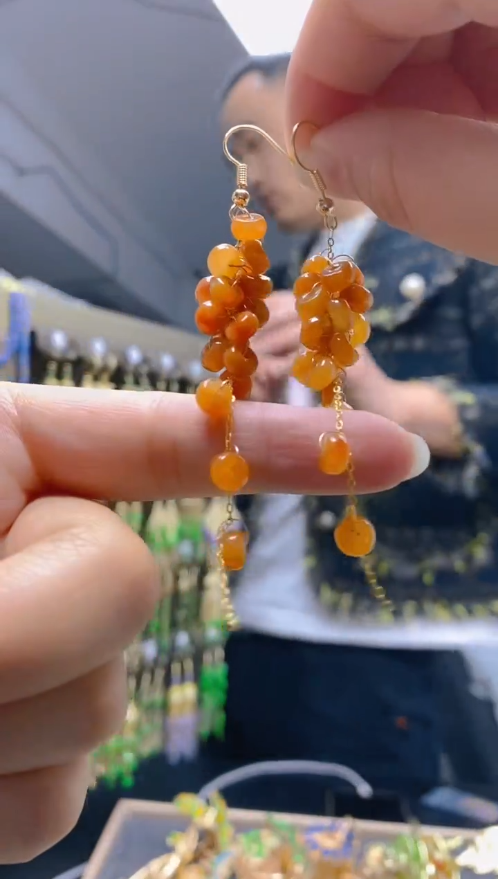 【闪购商品】翡翠耳饰合金0205翡翠耳钩