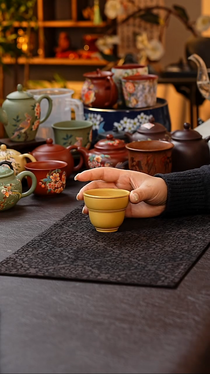 茶杯紫砂段泥葫芦杯