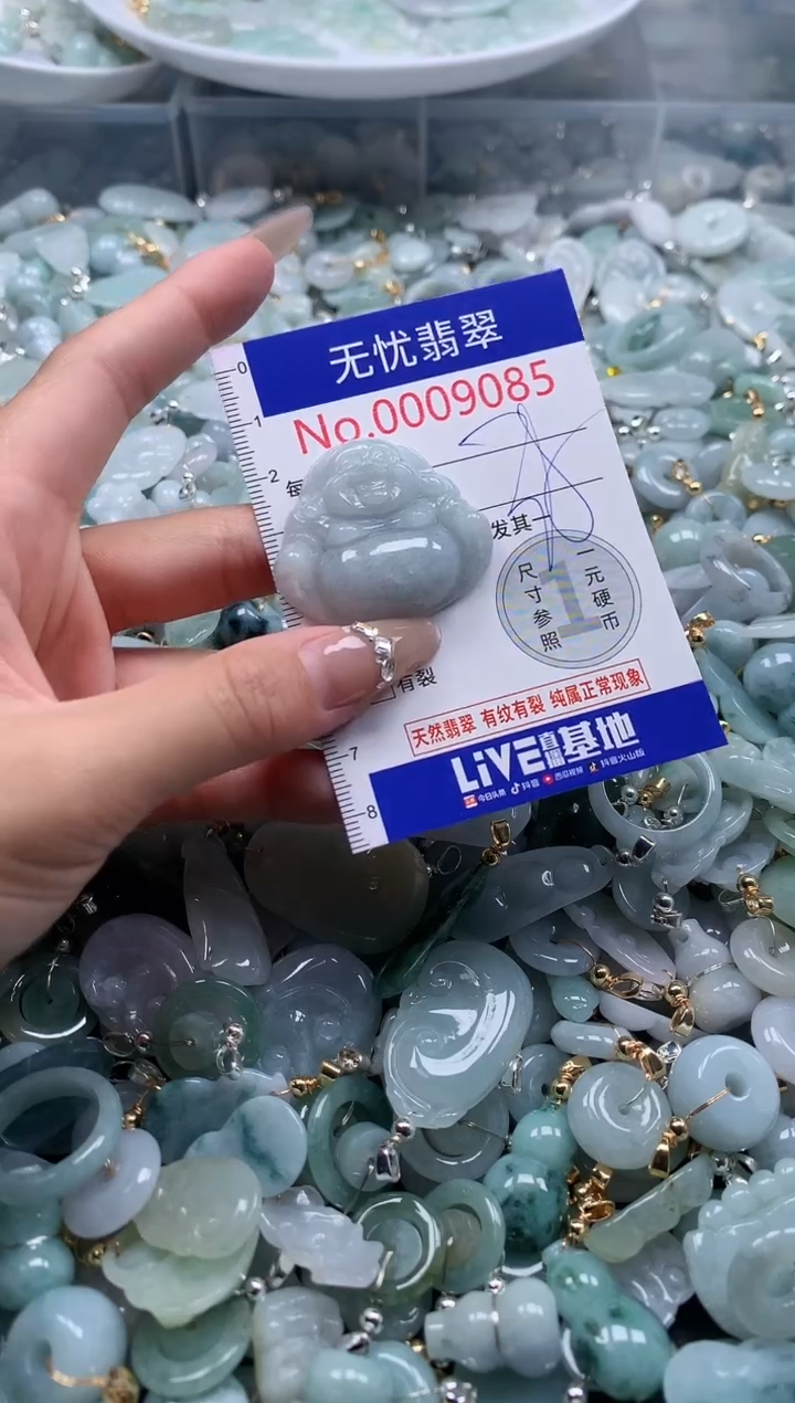 翡翠未镶嵌吊坠(不含链)9085