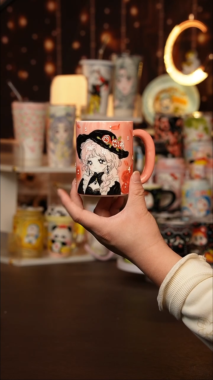 （玉泥）景德镇手工手绘文创陶瓷杯