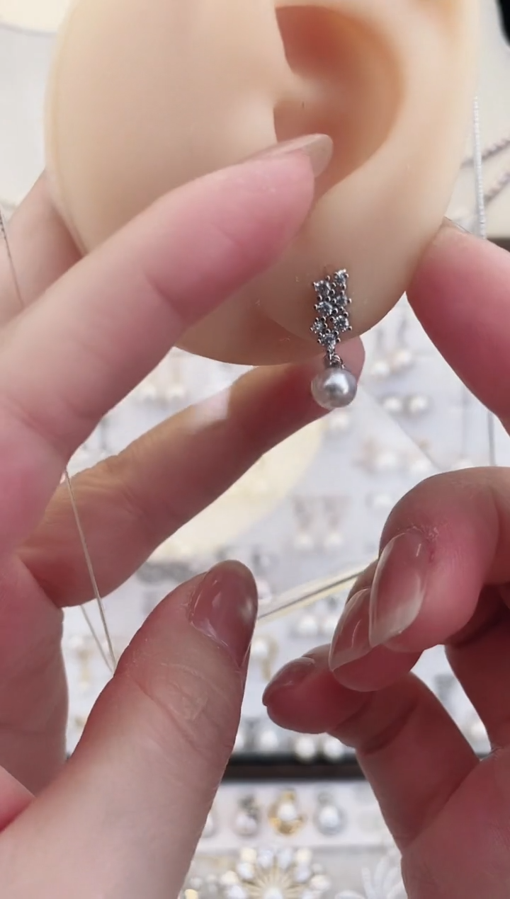 合金耳饰淡水珍珠39