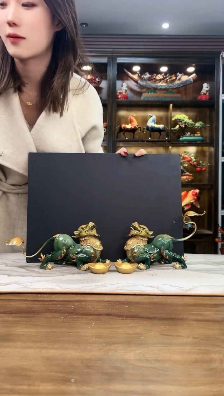 【闪购商品】全铜招财貔貅摆件小号长度50CM