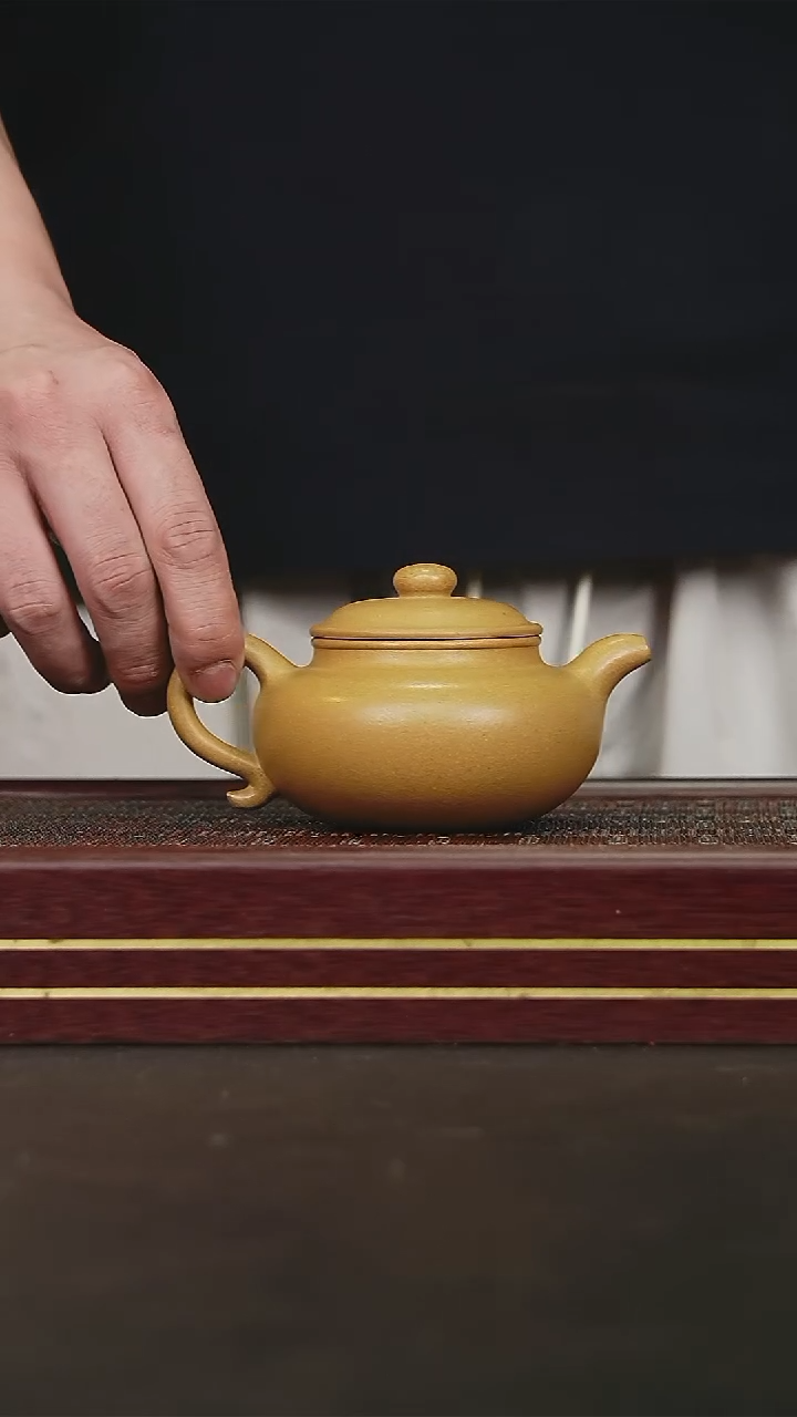 茶壶紫砂黄金段仿古lzx