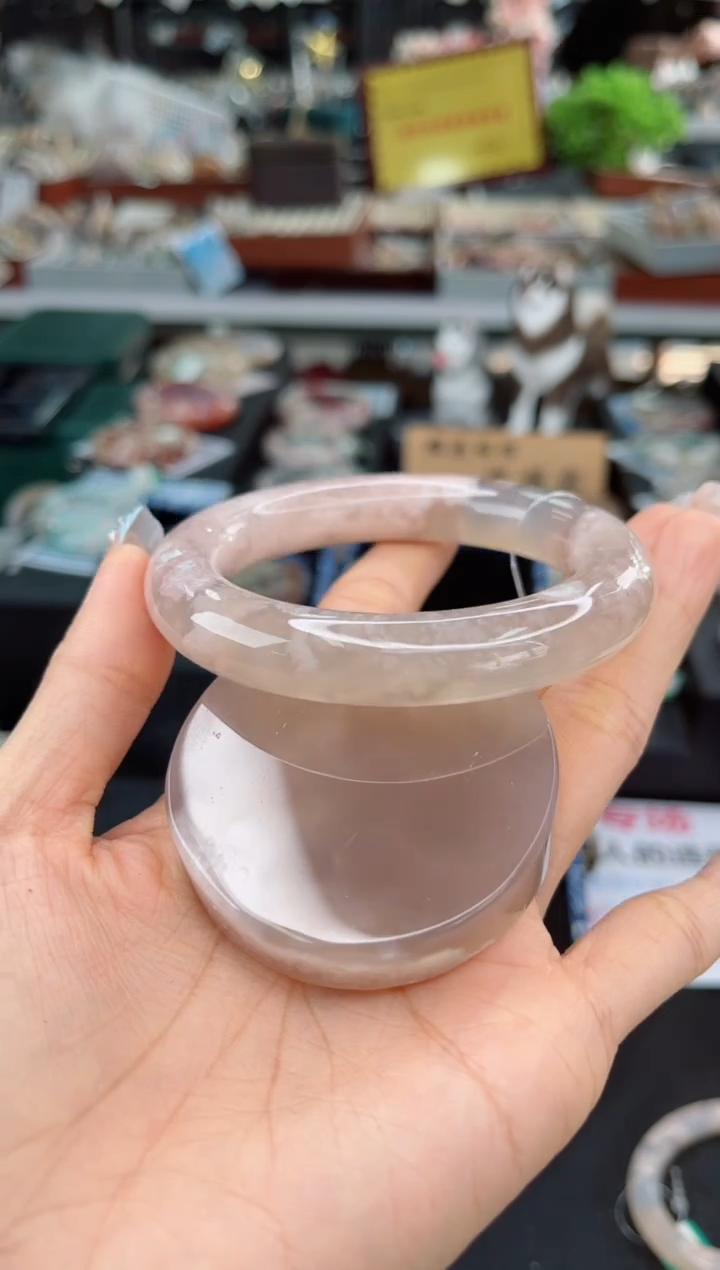 【闪购商品】石英质玉手镯未镶嵌57圈口（赠品镯心）3511580