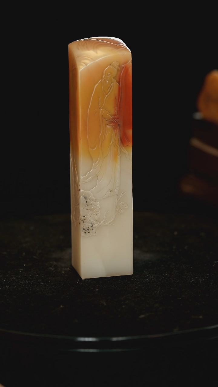 【闪购商品】寿山石三彩芙蓉山中老者3.6*3.6*11.7