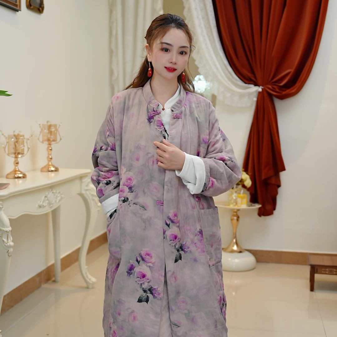 棉麻棉衣【加厚保暖】2025冬季新款中式国风穿搭服袄外套女装直播14