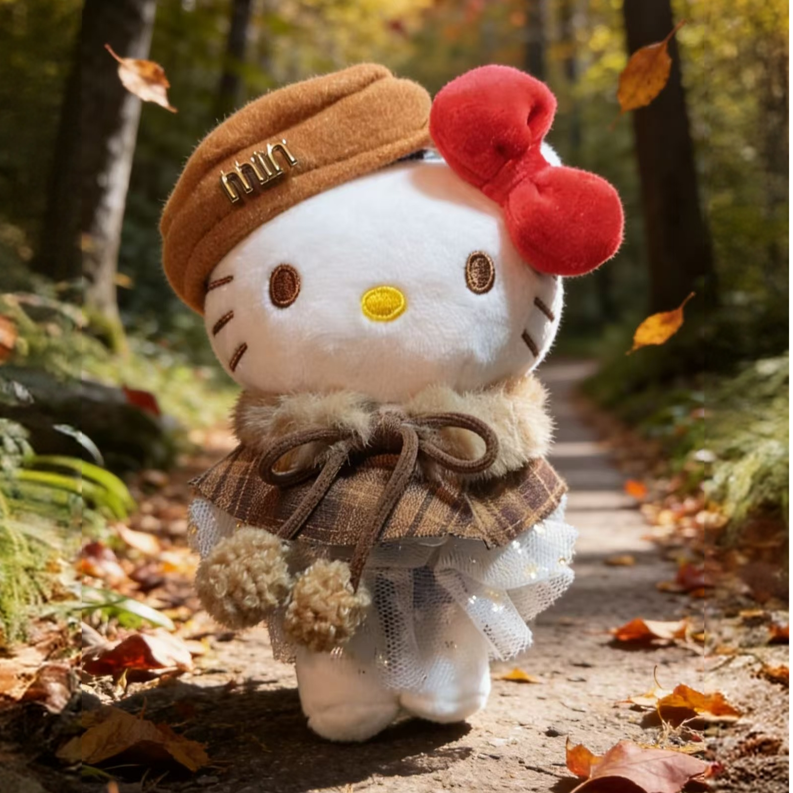 【冬日暖阳】三丽鸥kitty可爱毛绒玩具包挂钥匙扣玩偶玩具包挂娃