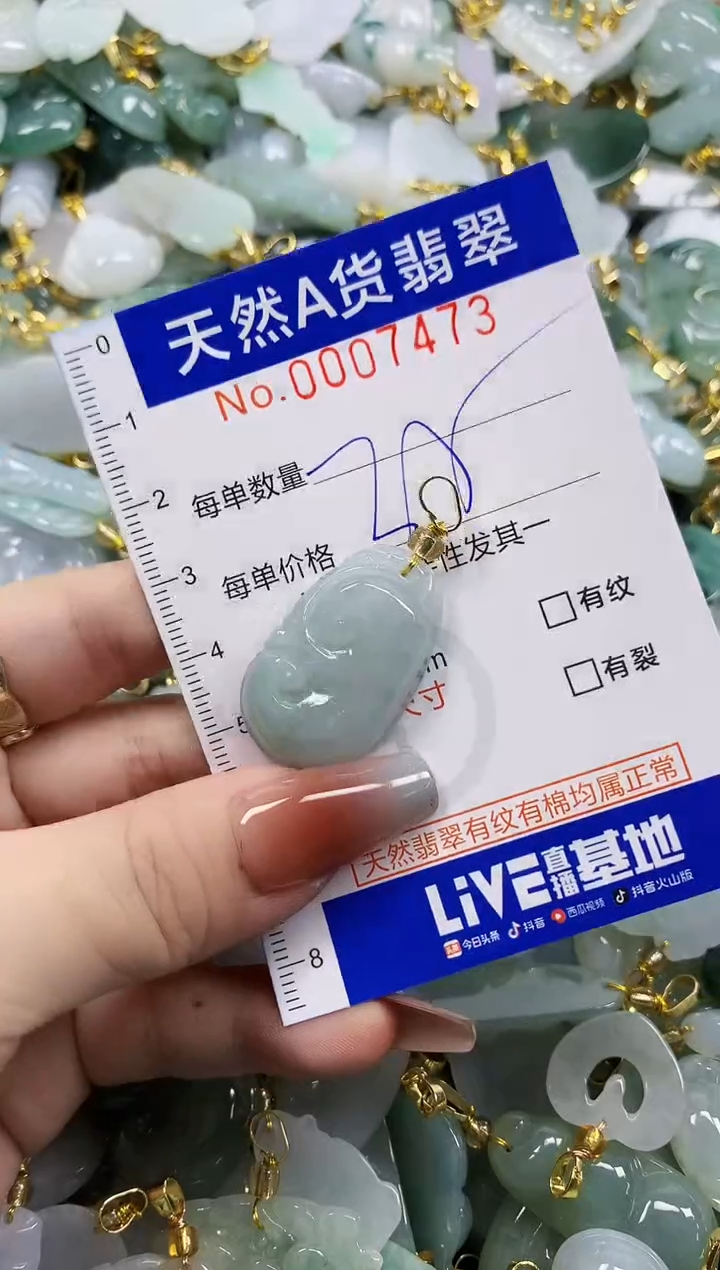 颈饰未镶嵌翡翠天然A货翡翠