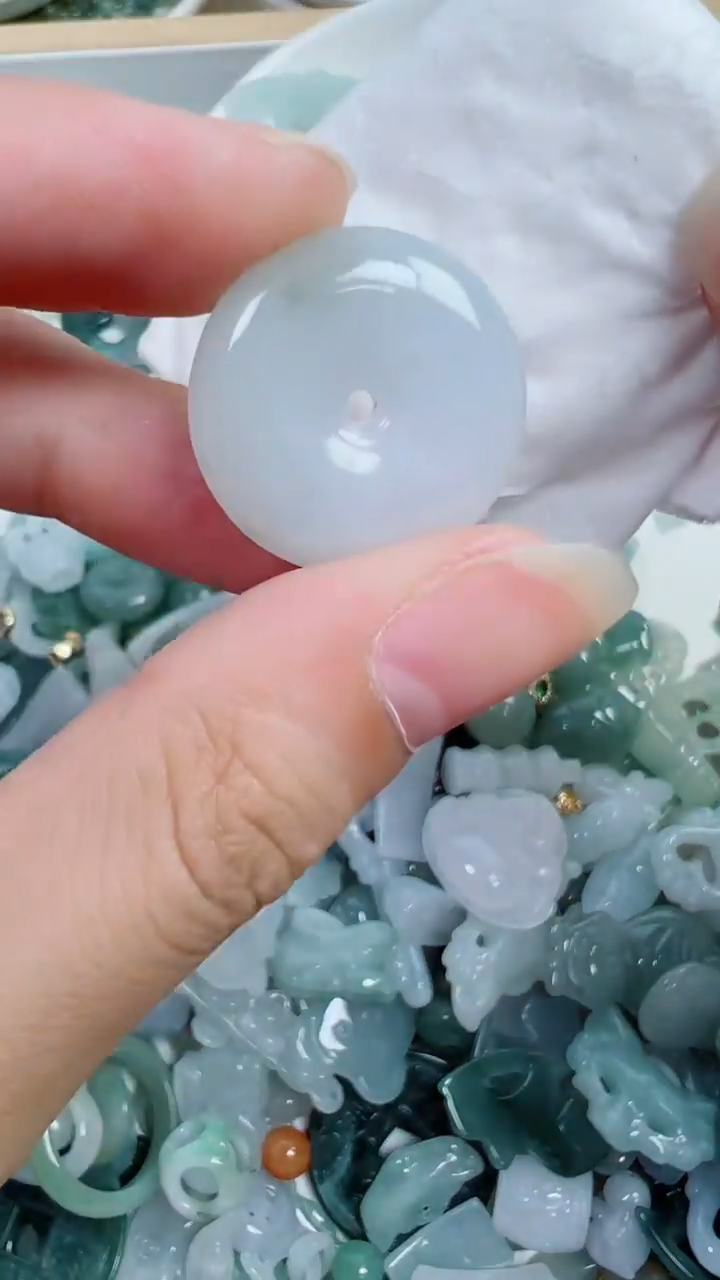 散珠翡翠344号链接，A货翡翠