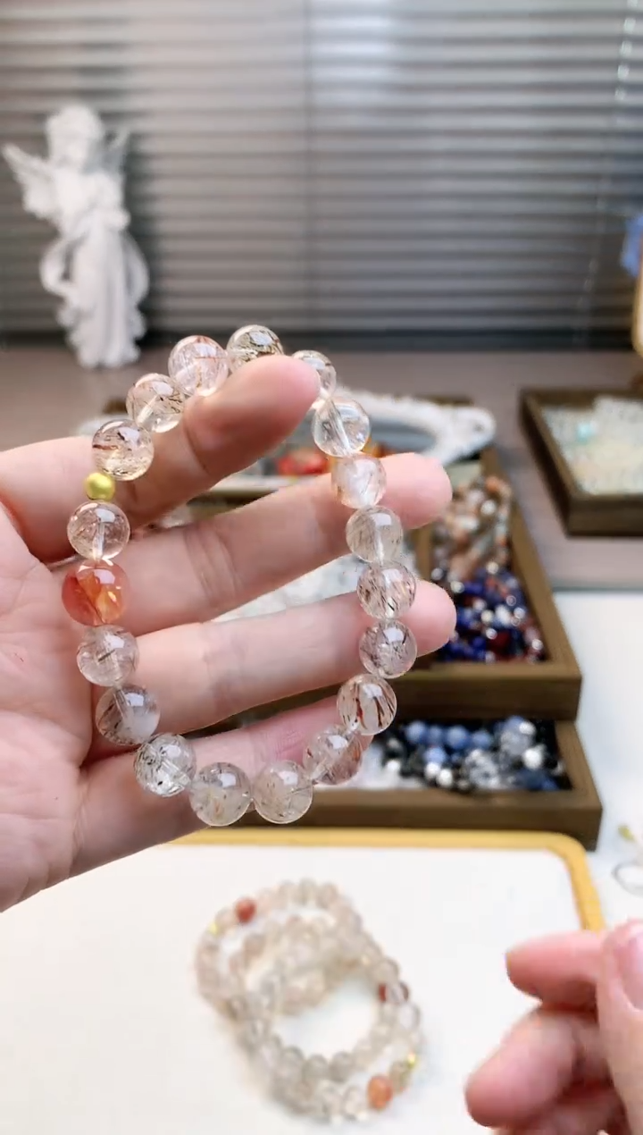 【闪购商品】水晶珠宝半成品未镶嵌黑金超单圈