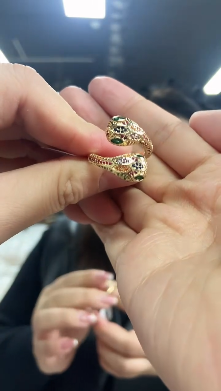 【闪购商品】祖母绿戒指未镶嵌多样性发其一颜色微差