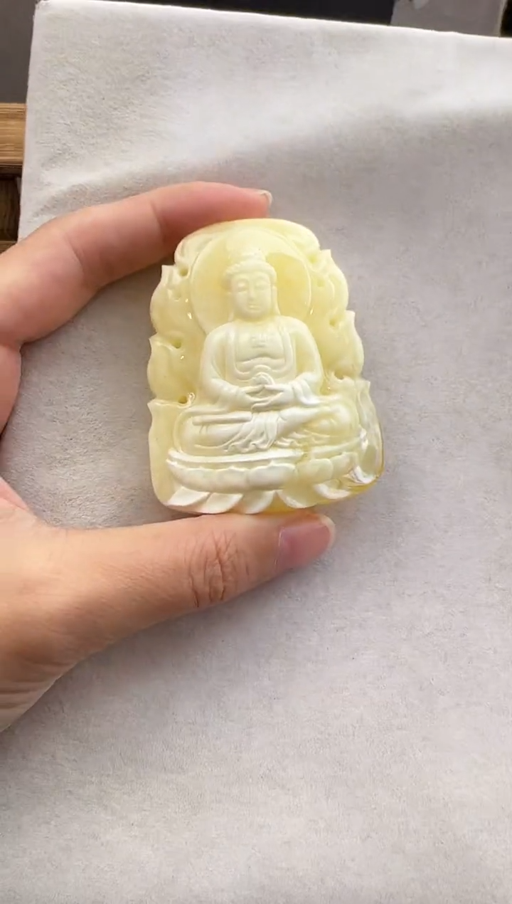 【闪购商品】定制琥珀未镶嵌10114165-吊坠