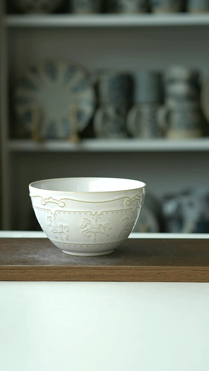 【闪购商品】陶瓷旋转木马米饭碗12CM@4-2@