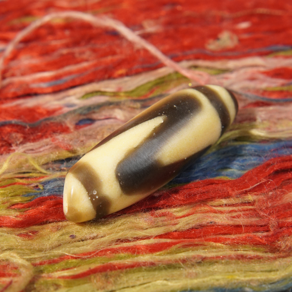 20世纪料器虎牙珠/GW2156/古玩老串/律宝堂