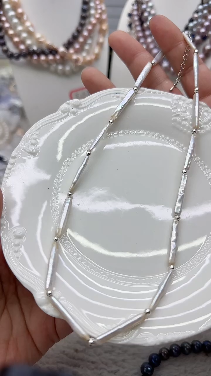 淡水珍珠未镶嵌套链14