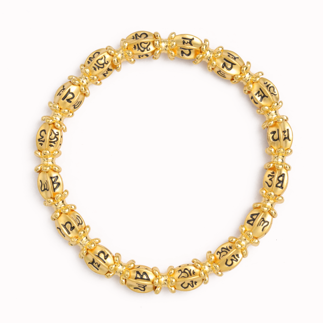 【彪哥专属】 足金999 5D工艺六字箴言手链/串气质轻奢时尚百搭