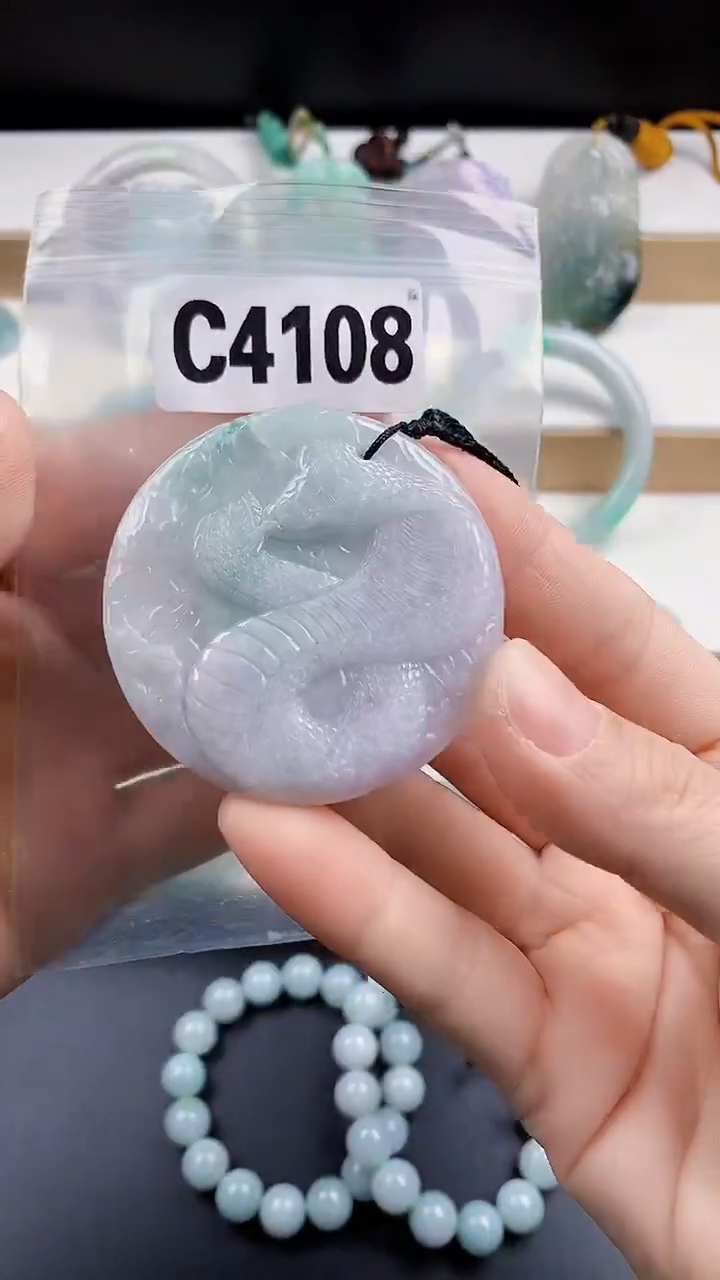 颈饰未镶嵌翡翠天然翡翠吊坠挂件