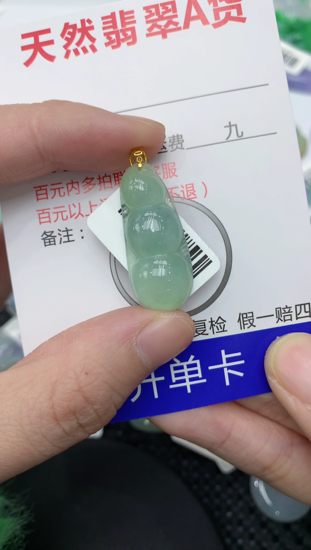 【闪购商品】翡翠颈饰18K金镶嵌111111111