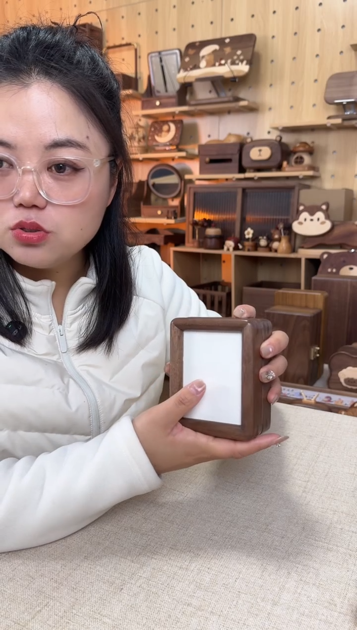 木4寸黑胡桃实木相框微瑕