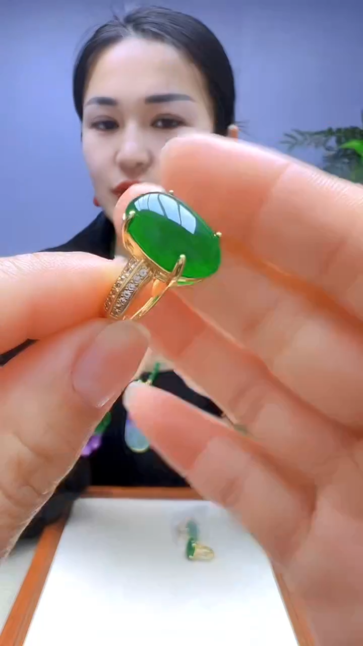 【闪购商品】翡翠颈饰14K金镶嵌颈饰