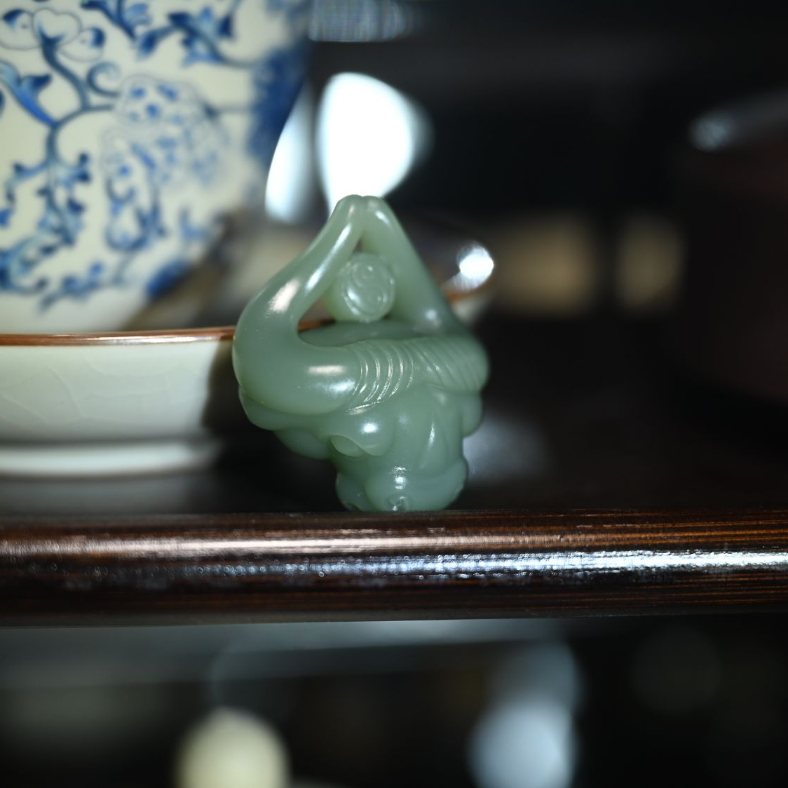 光泉戏石·和田玉碧玉扭转乾坤