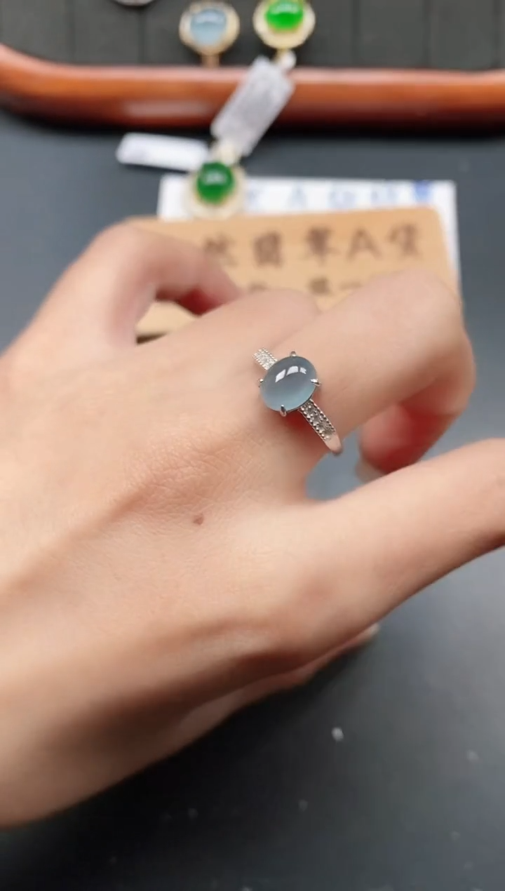 银S925镶嵌戒指翡翠1111