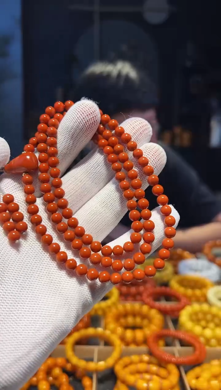 未镶嵌手链南红玛瑙6+108多圈