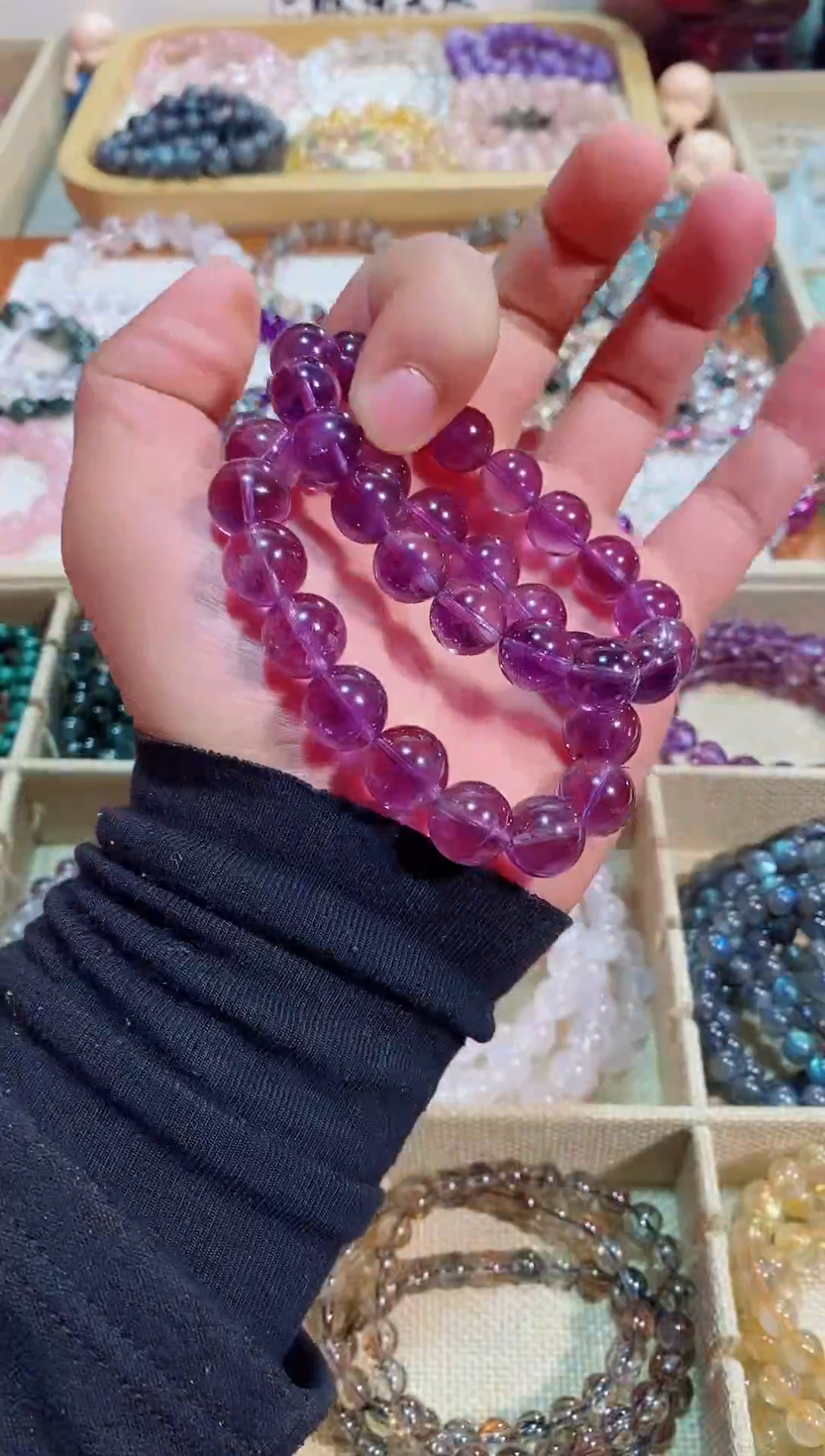 【闪购商品】紫晶手链未镶嵌巴西紫水晶12m+ (多样性发其一）