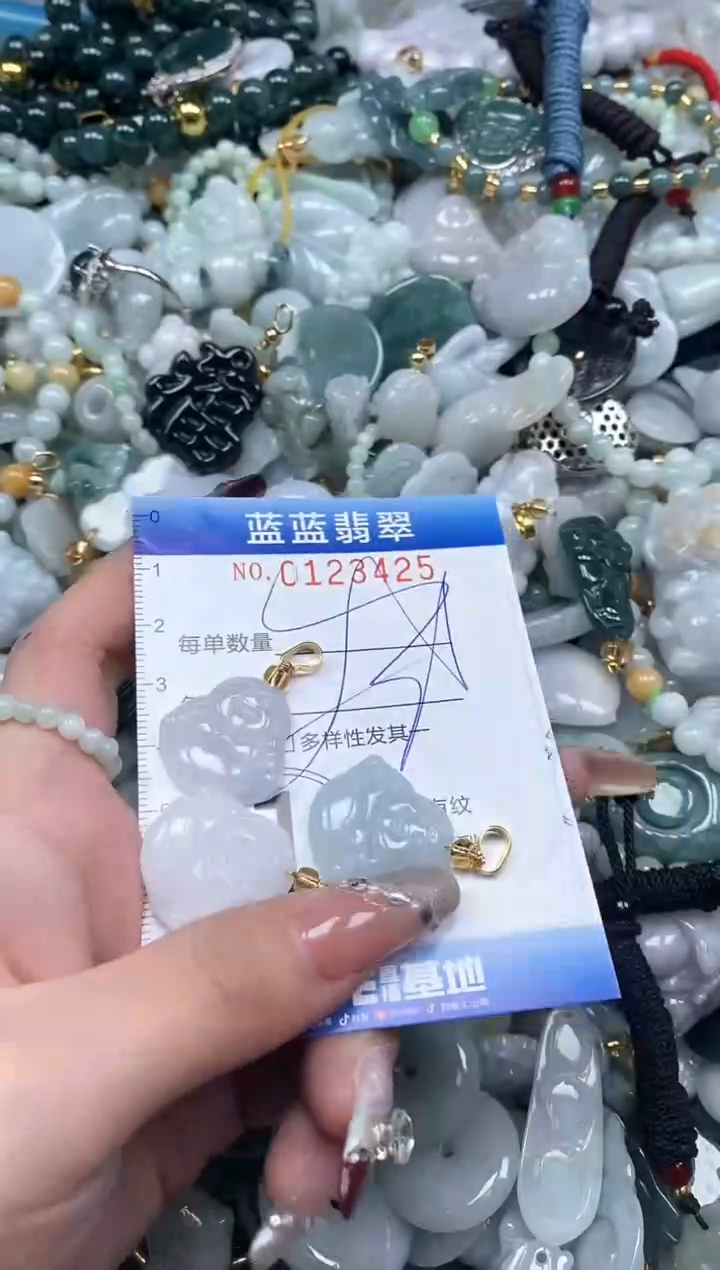 【闪购商品】翡翠颈饰未镶嵌闪购0123425多样性发其一