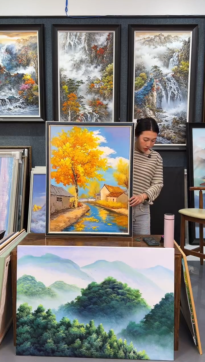 【闪购商品】油画112号手绘油画-60*80-风景