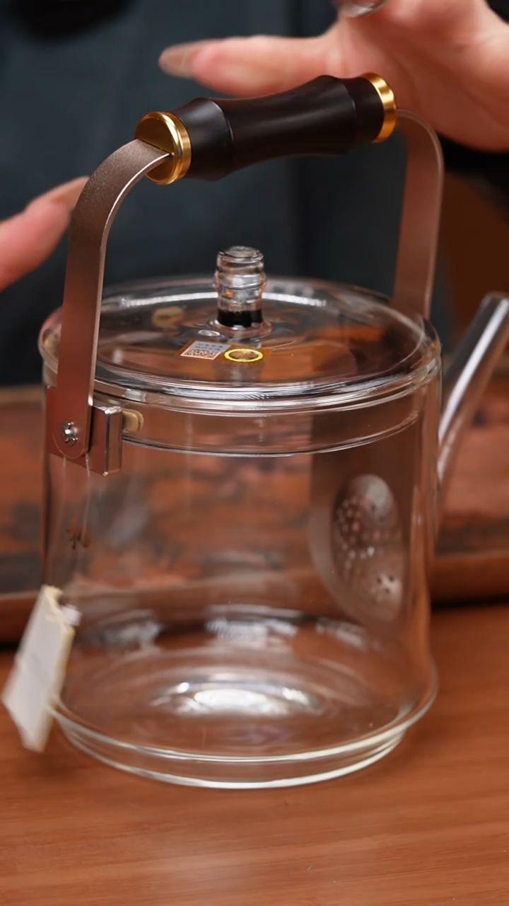 【闪购商品】禾器/透明君若壶/滤片款/紫光檀把