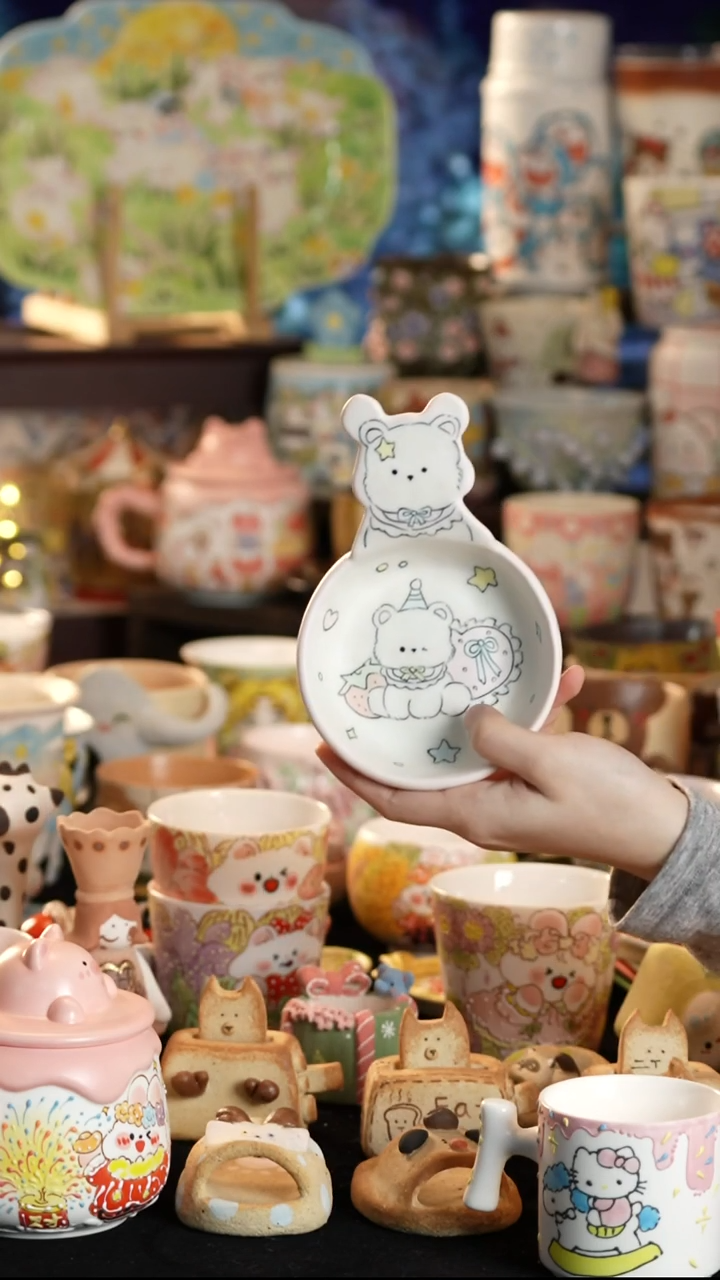 其他陶景德镇釉下彩手绘设计师款陶瓷