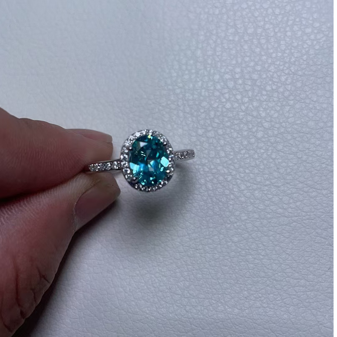 合金莫桑石戒指 戒指832