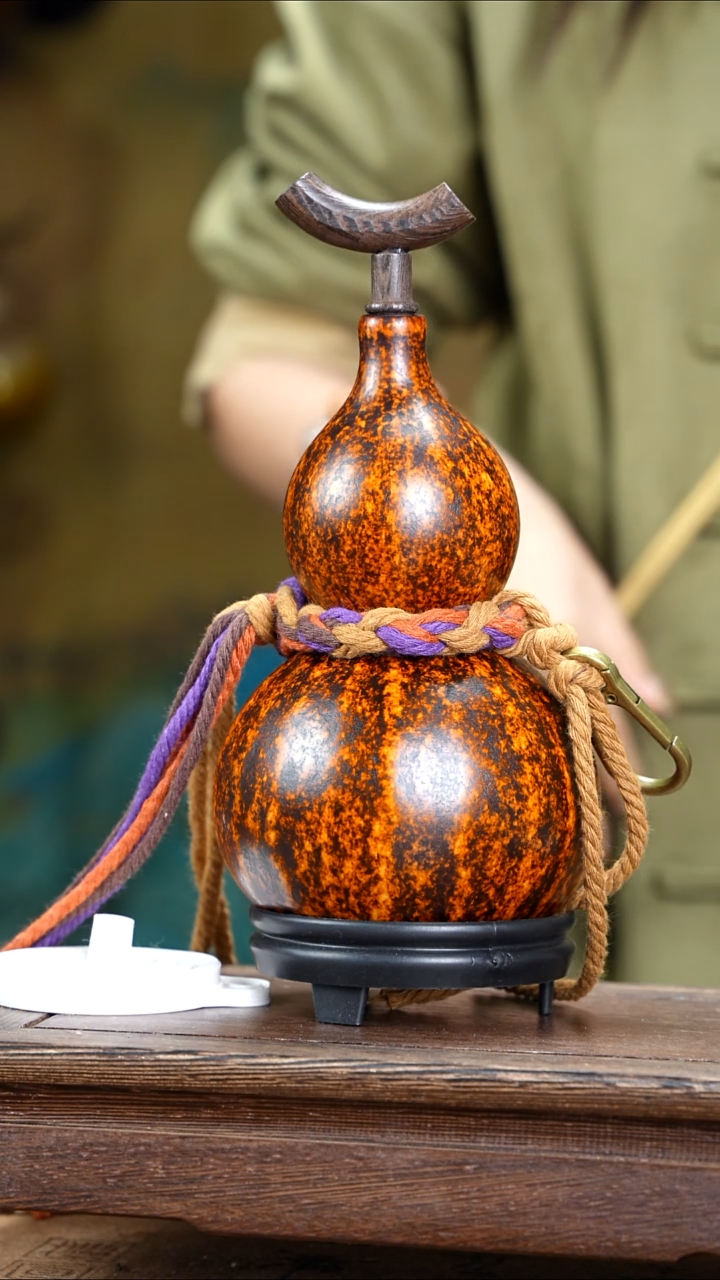 WD001简约大漆款天然酒葫芦（一物一拍）