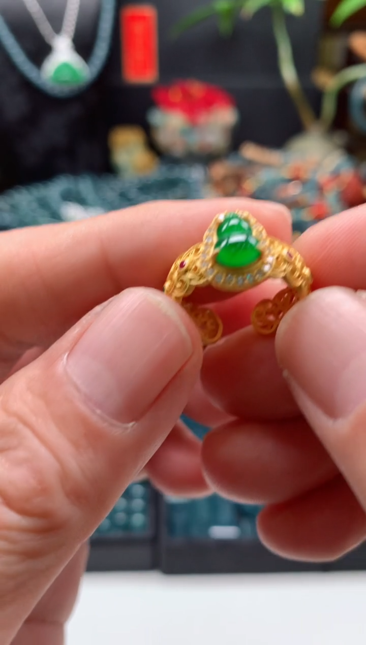 【闪购商品】翡翠戒指银S925镶嵌0279973239