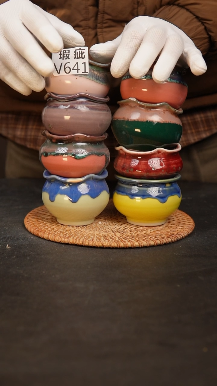 【闪购商品】瓷片泥泥多肉花盆