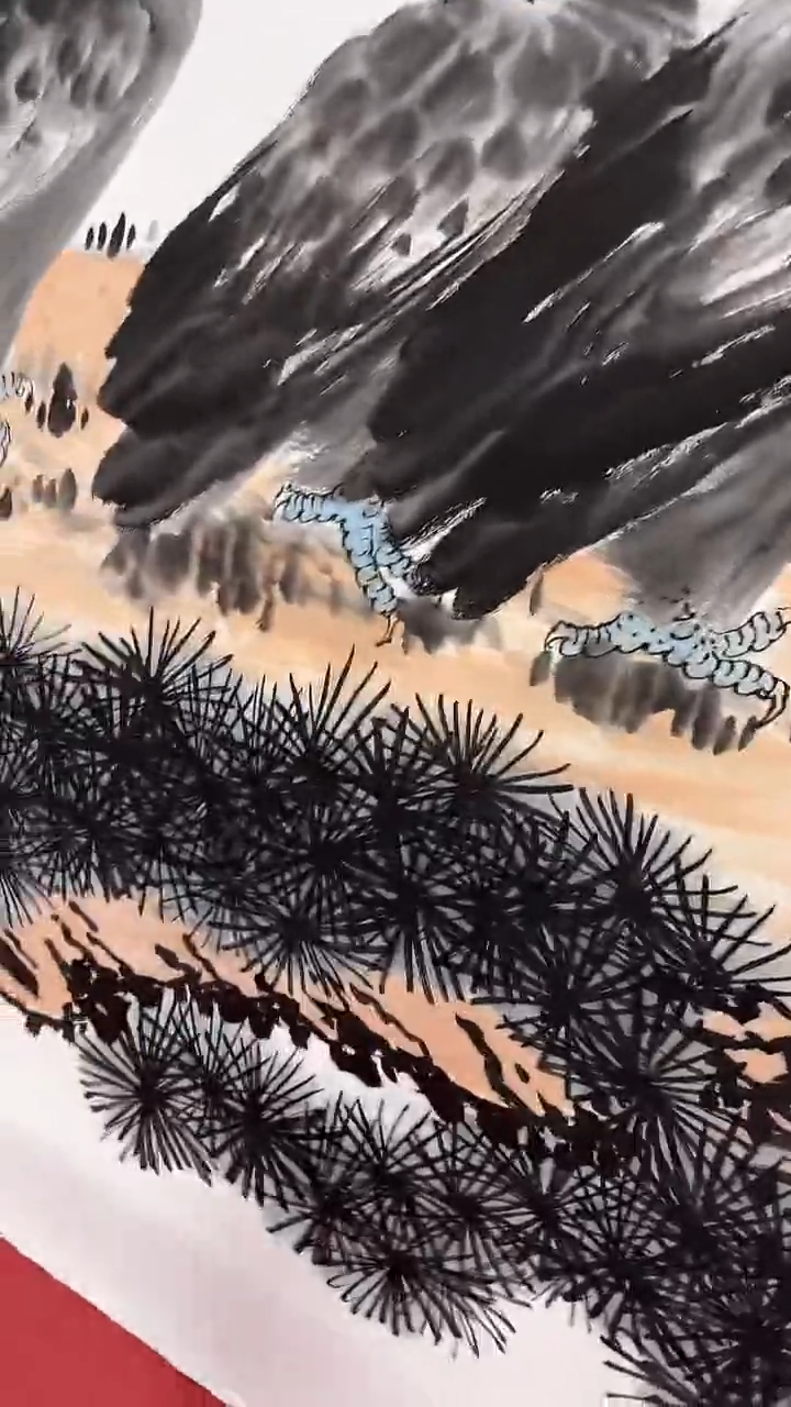 国画英气长存八鹰