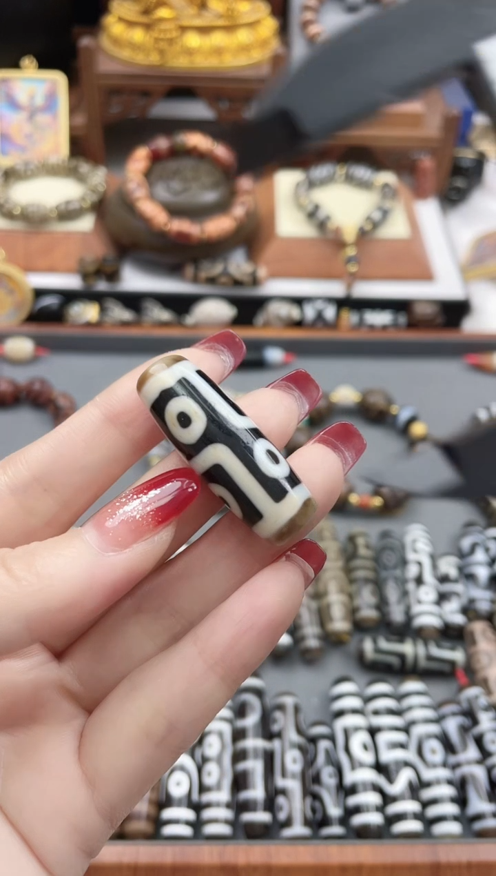 【闪购商品】玛瑙/玉髓珠珠未镶嵌手工折线六眼