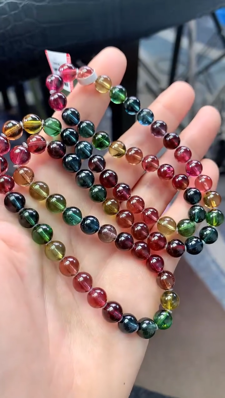 未镶嵌手串碧玺多样性发一条