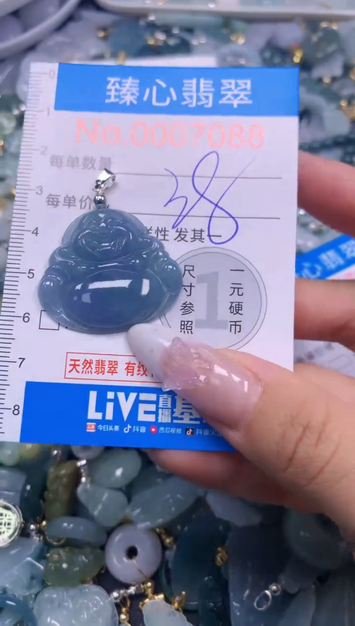 翡翠未镶嵌吊坠(不含链)7088