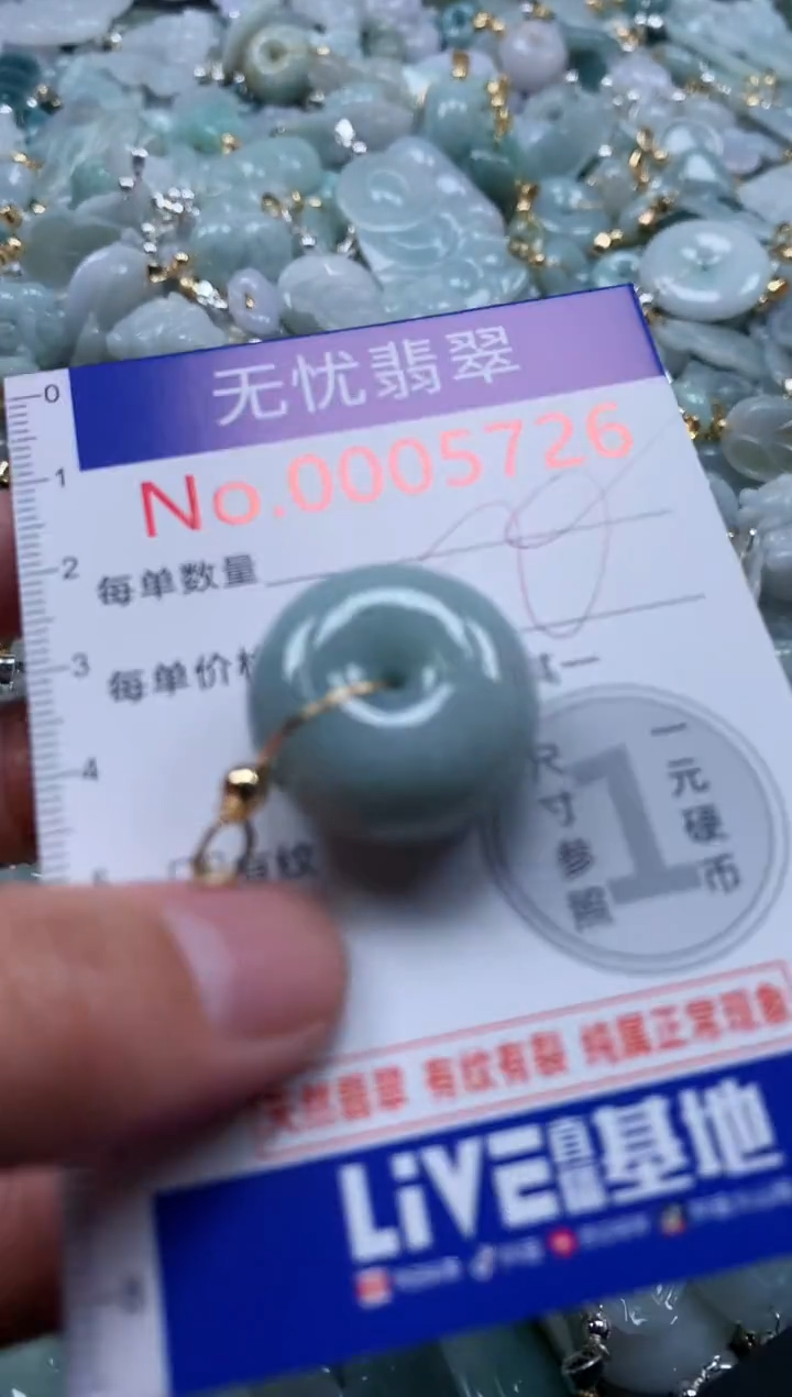 翡翠未镶嵌吊坠(不含链)5726