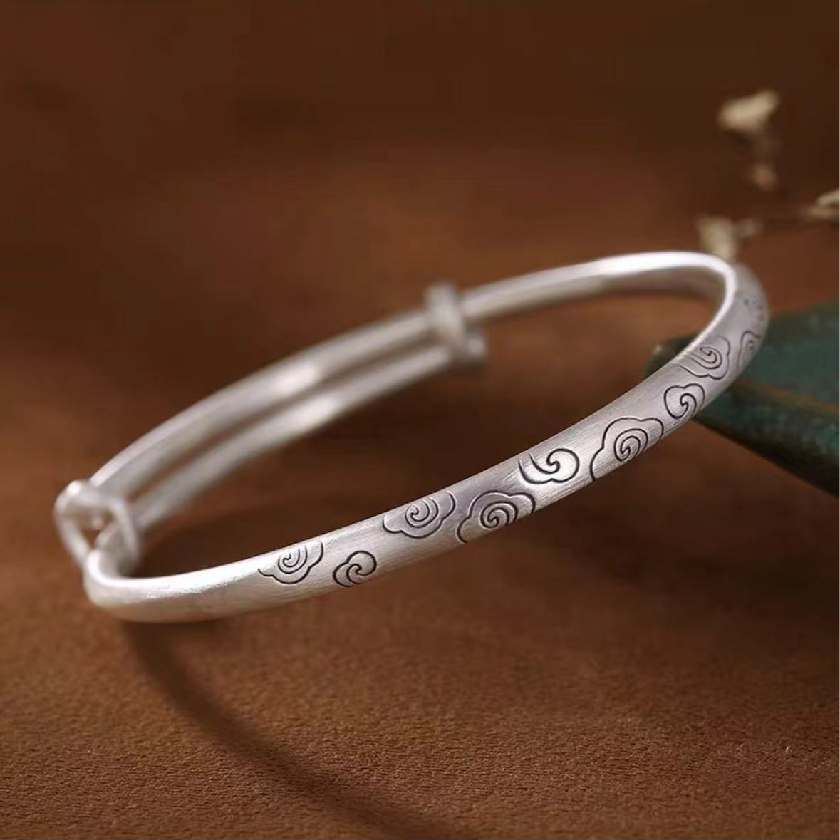 足银手镯 足银祥云手镯CL072